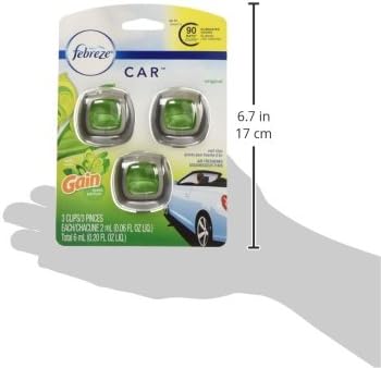 Car Vent Clip Air Freshener, Gain Original, 0.037 Pound