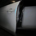 Door Edge Anti-Scratch Sticker Door Crash Bumper Crystal Bling Protection Tape Rubber Strip Sticker,Car Door Protector,Car Door Guard,Car Door Protection,90cm/35.4" Each One,4Pack/Set,Black
