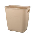 Plastic Small Trash Can Wastebasket, Garbage Container Basket for Bathrooms, Laundry Room, Kitchens, Offices, Kids Rooms, Dorms, 3.5 Gallon, Khaki | Compact Sturdy Garbage Can for Bathroom, Laundry Room, Kitchen, Office, Kids Room, Dorm, Durable...