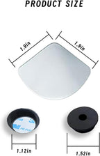 2PCs Automotive Rearview Mirror Blind Spot Mirror, Adjustable HD Sector Mirrors, Frameless Wide Angle Convex Mirrors, Automotive Side Rearview Assistance
