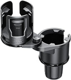 Cup Holder Expander for Car, 2-in-1 Multifunction Cup Holder with Lock Fit for Yeti, Stanley 32-40oz Large Bottles, 360° Rotating Car Cup Holder Insert with Adjustable Base, Car Accessories (Plus)