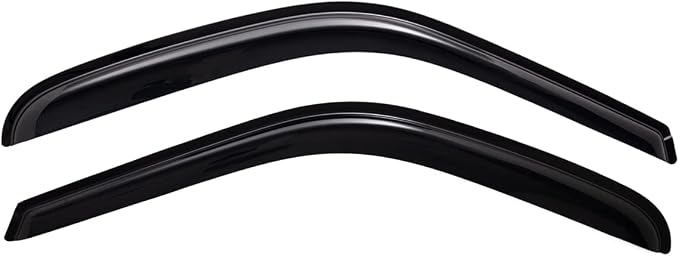 Extra Durable Tape-on Window Visor, Fits 1988-1998 Chevrolet & GMC C/K 1500, 2500, 3500 Regular/Extended Cab, 1992-1999 Tahoe & Yukon, 1992-1994 Blazer (NOT Fit S10 Blazer), Smoke, 2-Pcs