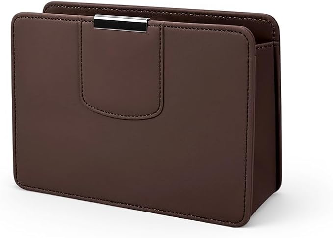 Multifunctional Car Door Organizer, PU Leather Storage Pouch with Cup Holder, Side Pocket .Fit for Lexus UX/NX/RX/GX/LX/RZ/LBX/TX,Brown