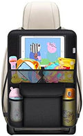 Kick Mats Back Seat Protector, Waterproof Oxford Seat Back Protector, Car Seat Back Protector for Kids, Back of Seat Protector for Kids Feet Car Seat (Black C -1pc)