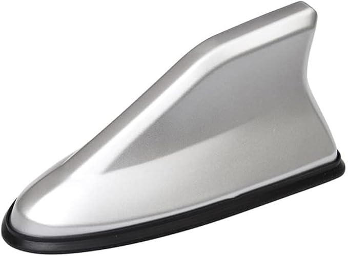 Car Shark Fin Antenna Cover for Chrysler 200 300 300M 300 Touring 1998-2025, Roof Mount Decorative Antenna Cap Vehicle Shark Fin Shape Cover Replacement with Adhesive Tape,Silver