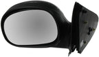 2 Piece Driver and Passenger Side Mirror Assembly Set Manual Adjustment Non-Heated No Memory Black Compatible with 1997-2002 Ford F150 1997-1999 F250 FO1320178 FO1321178