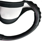 car Steering Wheel Cover Faux Leather Massage Universal fit 3D Honeycomb Hole Anti-Slip Sporty 15 Inches (Pink Black)