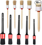 10PCS Car Auto Detailing Brush Set, Auto Detailing Brushes Cleaner Car Detailing Brushes Exterior, Car Interior Brush for Detailing Cars Automotive Interior, Wheels, Exterior, Leather