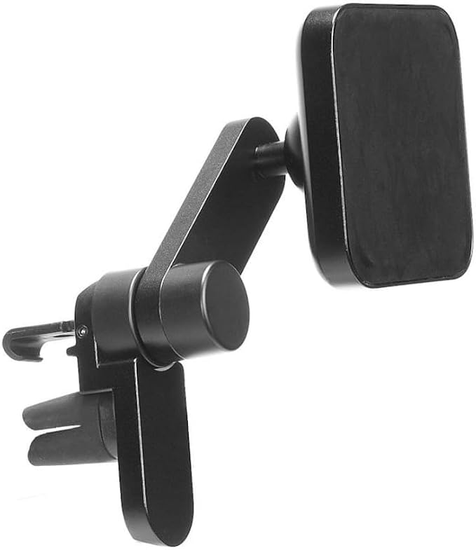 Mobile Car Vent Mount, Qi2 Wireless Charging, Magnetic Mounting Technology, Adjustable, Aluminum Construction, 360-Degree Swivel Arm, Compatible with MagSafe and Cases