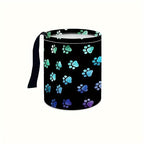 Portable Reusable Waterproof Car Trash Bin, Multipurpose Vehicle Organizer, Road Trip Essentials (Dog paw 3)