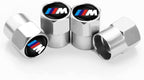 Aluminum Alloy Car Tire Valve Stem Caps Compatible with BMW M M2 M4 M5 M6 M8 X1 X2 X3 X5 X6 M135i M240i Z4 328i X7 Anti-Corrosion Dustproof Car Wheel Men and Women Gift Car Accessories (Silvery)