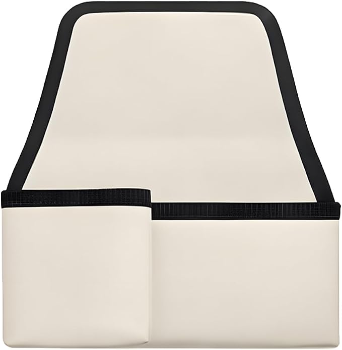 Car Window Armrest Storage Box, Comfortable Leather Vehicle Door Side Arm Rest Pad Organizer Bag, Multifunctional Automotive Window Armrest Storage Pocket, Universal for SUV Van Truck (Beige)