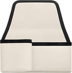 Car Window Armrest Storage Box, Comfortable Leather Vehicle Door Side Arm Rest Pad Organizer Bag, Multifunctional Automotive Window Armrest Storage Pocket, Universal for SUV Van Truck (Beige)