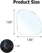 2PCS Blind Spot Mirror, Automotive Exterior Accessories, 360° Adjustable Hd Wide-Angle View For Most Cars, SUVs, Trucks (Fan-shaped Mirror)
