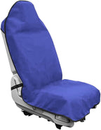 Waterproof Sweating Car Seat Cover for Post Gym Workout, Running, Swimming, Beach and Hiking, Universal Fit Non-Slip Bucket Seat Protector for Cars SUV Trucks, Machine Washable (Blue)