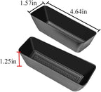 Front Row Door Side Storage Box Compatible with Ford Edge 2015-2025 Armrest Phone Container Door Organizer Handle Pocket ABS Tray Insert Glove Pallet