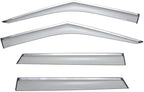 Window Visors Wind Deflectors Compatible with Land Rover 2012-2019 Range Rover Evoque with Chrome Trim Rain Guards 3-847LR006