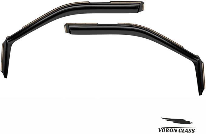 Voron Glass in-Channel Extra Durable Rain Guards for Ford F150 2021-2026 Regular Cab/SuperCrew/SuperCab, Window Deflectors, Vent Window Visors, 2 Pieces - 201231
