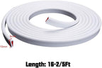 16.4ft (5m) Car Door Edge Guards White – Self-Adhesive PVC, U-Shaped, Fits Most Vehicles, Fade-Resistant, Scratch- and Chip-Resistant – Reduces Dings in Parking Lots