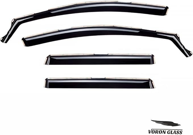 Voron Glass in-Channel Extra Durable Rain Guards for Honda CR-V (CRV) 2017-2022, Window Deflectors, Vent Window Visors, 4 Pieces - 200930