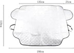 Car Front Windscreen Cover for Dodge RAM 1500 2019-2024 2025, Windshield Snow Cover Protector Heavy Duty Ultra Thick Snow Ice Frost Sun UV Dust Water Resistant