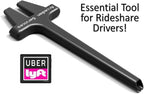 Vacuum Detail Attachment Tool | All-in-One Deepcleaning Crevice Cleaner/ Ice Scraper | The Best Car Accessories & Essentials | Wet & Dry Car Detailing Kit | Truck, Auto, & RV Cleaning Supplies (Black)