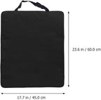ERINGOGO 2pcs Car Kick Mats Back Seat Protector for Black Auto Seat Back Anti-kick Pad for Safety in Cars