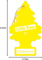 Car Air Freshener | Hanging Paper Tree for Home or Car | Vanillaroma | Pack of 6