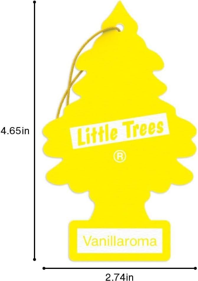 Car Air Freshener | Hanging Paper Tree for Home or Car | Vanillaroma | Pack of 6