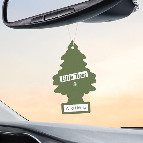 Air Fresheners Car Air Freshener. Hanging Tree Provides Long Lasting Scent for Auto or Home. Wild Hemp, 24 Air Fresheners