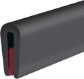 Rubber Edge Trim, Self-Adhesive Rubber Edge Protector for Sheet Metal, EPDM Material, Fit 1/16"(1.0mm), Length 100Ft, Black Color, U Channel Edge Trim