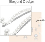 Purse Hook for Car, Cute Pearl Bag Hanger for Seat Headrest Organized, Girly Car Decor Accessories for Women