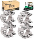 2 Inch Golf Cart Wheel Spacers Kit with Lug Nuts - for Yamaha,Club Car,EZGO, 4x4 Bolt Pattern, 68mm Hub Bore, 1/2-20 Studs, CNC Aluminum, 4 Pack Wheel Hub Adapters