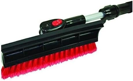 Bigfoot 60" Telescoping Snowbroom and Ice Scraper - One Touch Pivoting Head and Enhanced Foam Grip