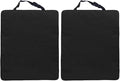 ERINGOGO 2pcs Car Kick Mats Back Seat Protector for Black Auto Seat Back Anti-kick Pad for Safety in Cars