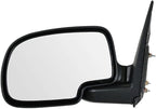 2 Piece Driver and Passenger Side Mirror Assembly Set Manual Adjustment Non-Heated No Memory Textured Compatible with 1999-2007 Chevy GMC Silverado Sierra 1500 2500 3500 2000-2006 Tahoe Yukon 1500