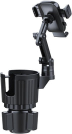 Cup Holder Phone Mount for Car, 2 in 1 Cell P Car Mount 360 Rotation Cup Holder Expander for Stanley 10-40oz Drink Bottles, Mugs and Phone Compatible with iPhone Samsung