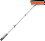 46'' Professional Window Cleaner Tool, 2-in-1 Rotatable Squeegee for Window Cleaning Kit, Window Washing Equipment Kit with Threaded Extension Pole(20''-46'') for Shower/Windshield.