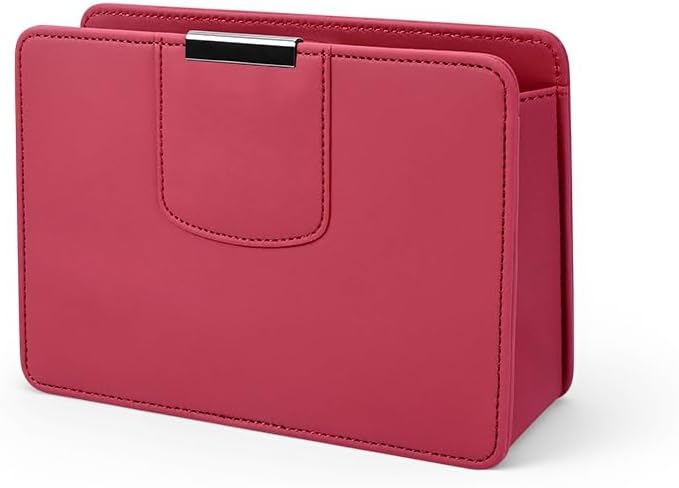 Multifunctional Car Door Organizer, PU Leather Storage Pouch with Cup Holder, Side Pocket .Fit for Lexus UX/NX/RX/GX/LX/RZ/LBX/TX,Red
