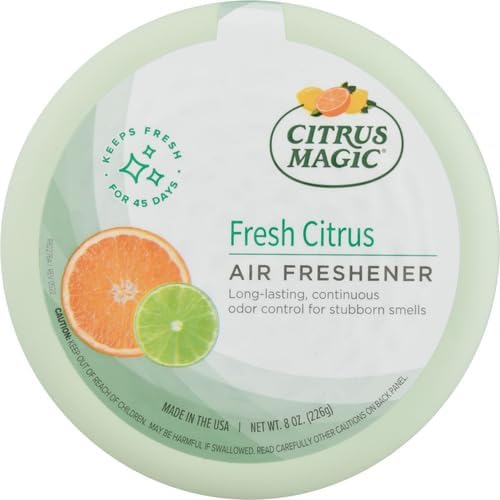 Odor Absorbing Solid Air Freshener, Fresh Citrus, 8-Ounce, (Pack of 3)