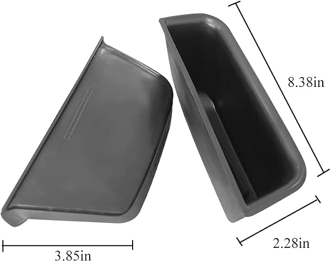 Front Row Door Side Storage Box Compatible with Mercedes-Benz ML-Class GL-Class 2012-2019 / GLE-Class GLS-Class 2017-2019 Armrest Phone Container Door Organizer Handle Pocket ABS Tray Insert