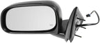 2 Piece Driver and Passenger Side Mirror Assembly Set Electric Adjustment Heated No Memory Textured Compatible with 2005-2010 Dodge Dakota 2006-2009 Mitsubishi Raider 2011 Ram Dakota CH1320237
