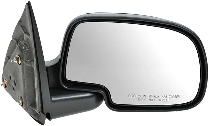 2 Piece Driver and Passenger Side Mirror Assembly Set Manual Adjustment Non-Heated No Memory Textured Compatible with 1999-2007 Chevy GMC Silverado Sierra 1500 2500 3500 2000-2006 Tahoe Yukon 1500