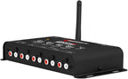 Pro 2.4 BT Bluetooth DSP Crossover Full, Digital Signal Processor, Car Audio Equalizer with App, Gain up to 9V, 15 Band Graphic Equalization, 12 preset EQ, 2 in and 4 Out, High Level Input