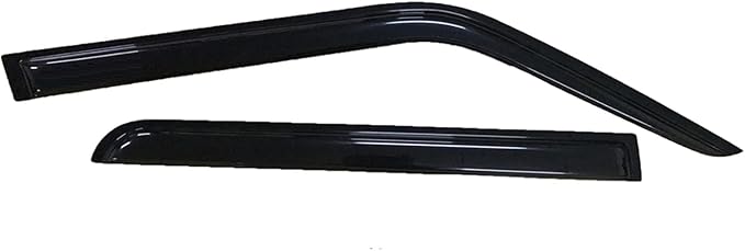 Tape-On Window Visors 4-Piece for 2007-2018 Jeep Patriot Sun Rain Guard Shield Shade Smoke 94359