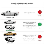 Window Visors Rain Guards for 07-13 Silverado Serria 1500 Extended Cab | Window Deflectors, Vent Visor, Sun Shades, Window Shields, Truck Accessories, Outside, Tape-on, Dark Smoke