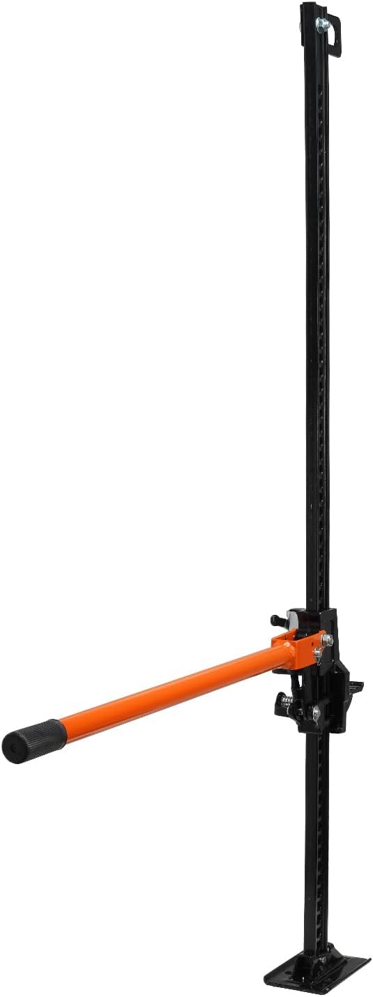 Farm Jack 60inch, 7000 lbs Capacity Ratcheting Off Road Jeep Jack for Tractor, Truck, SUV, Bumper Lift, Orange