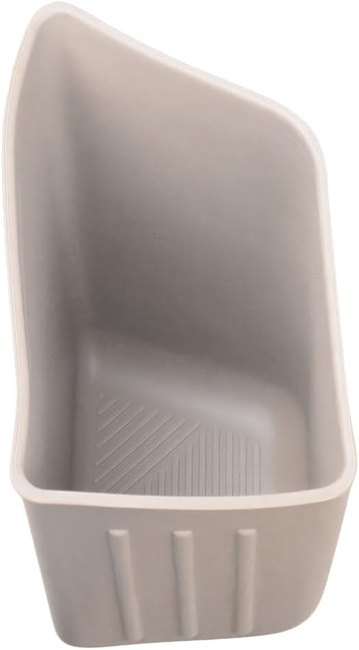 Car Trash Can, Silicone Portable Vehicle Side Door Garbage Container Trash Bin, Multifunctional Auto Interior Dustbin Garbage Can Storage Organizer, Universal Fit (Right/Gray)
