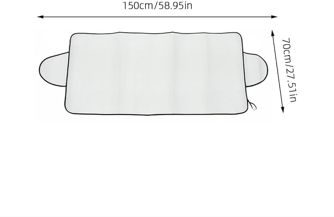 Car Windshield Cover Accessories: Thick Window Shield Protector for SUV Carro Truck Automotive Windshield Blanket Guard for Winter Summer Hail Ice Frost Snow Sun