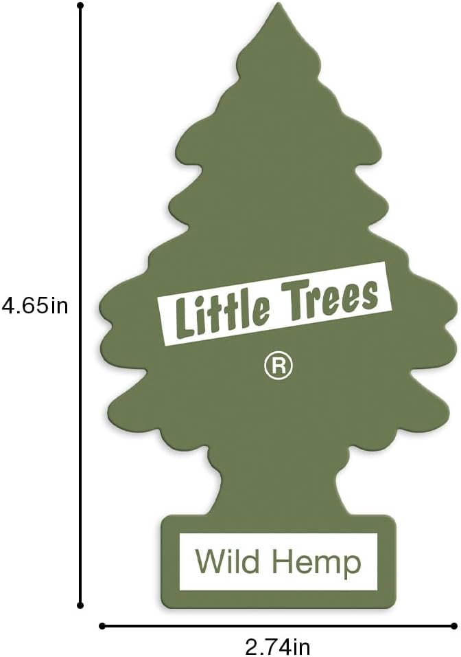 Air Fresheners Car Air Freshener. Hanging Tree Provides Long Lasting Scent for Auto or Home. Wild Hemp, 24 Air Fresheners